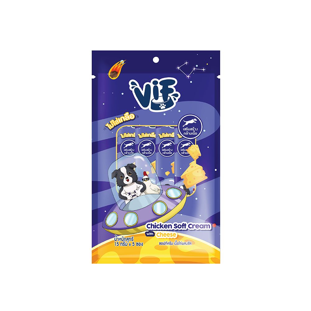 FELINA CANINO VIF CHICKEN CHEESE 15 G PACK 5