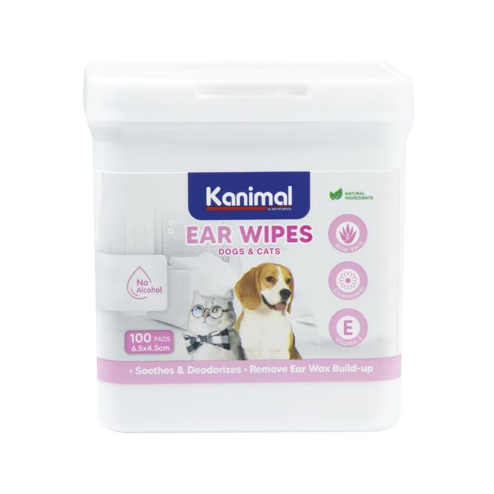 KANIMAL PET EAR WIPES 100 SHEETS