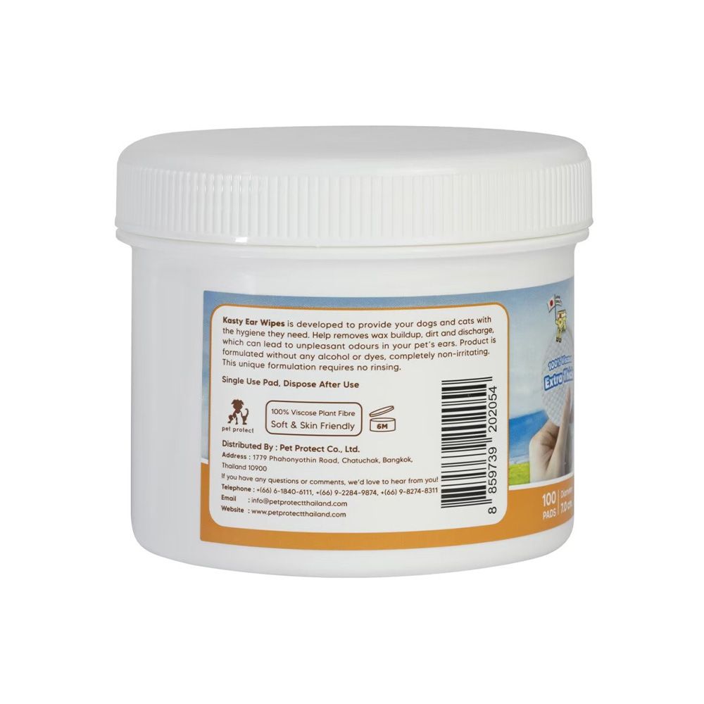 KASTY PET EAR WIPES 100 PCS.