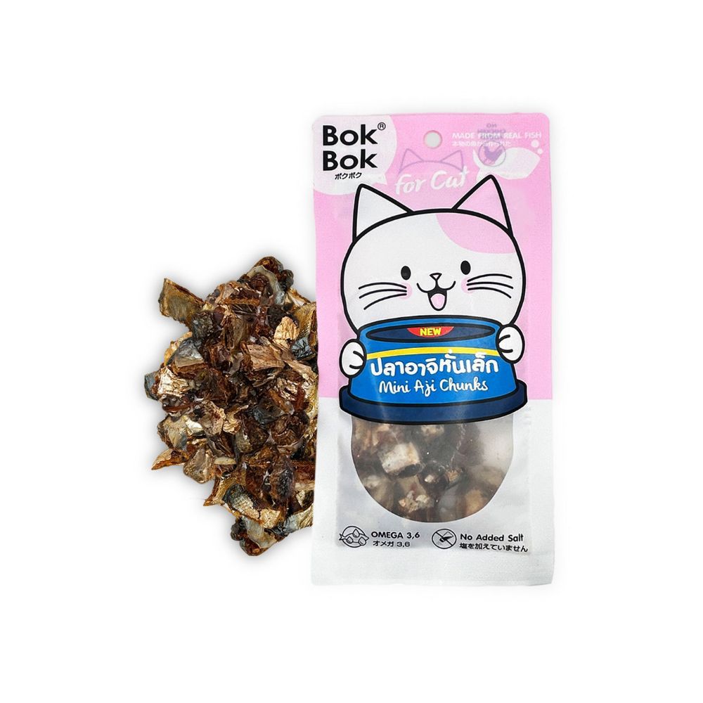 BOK BOK CAT SNACK MINI AJI CHUNKS 15 G.