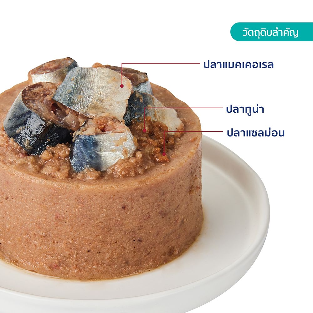 ไฮไลฟ์ อาหารเปียกแมว ฟิชทรีโอ(แมคเคอเรลทูน่าแซลมอน) 400 กรัม