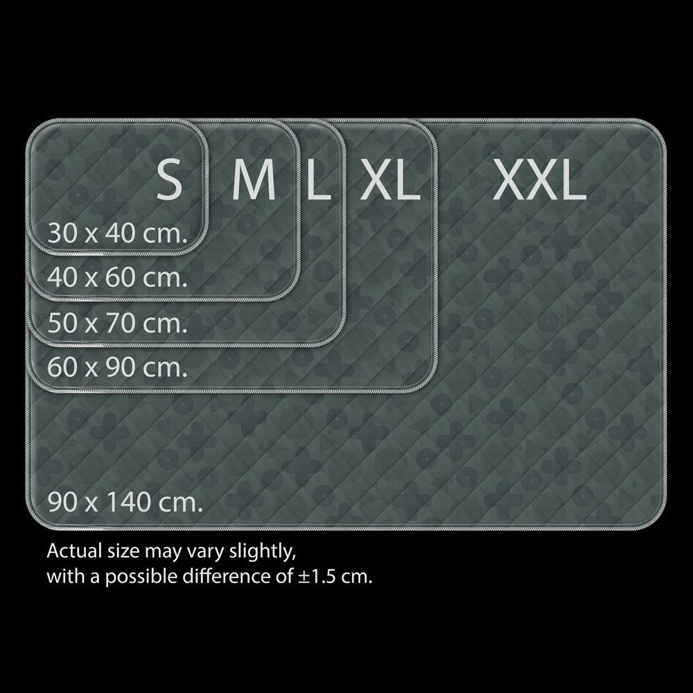 PET LABB WASHABLE PAD DARK GREY SIZE L