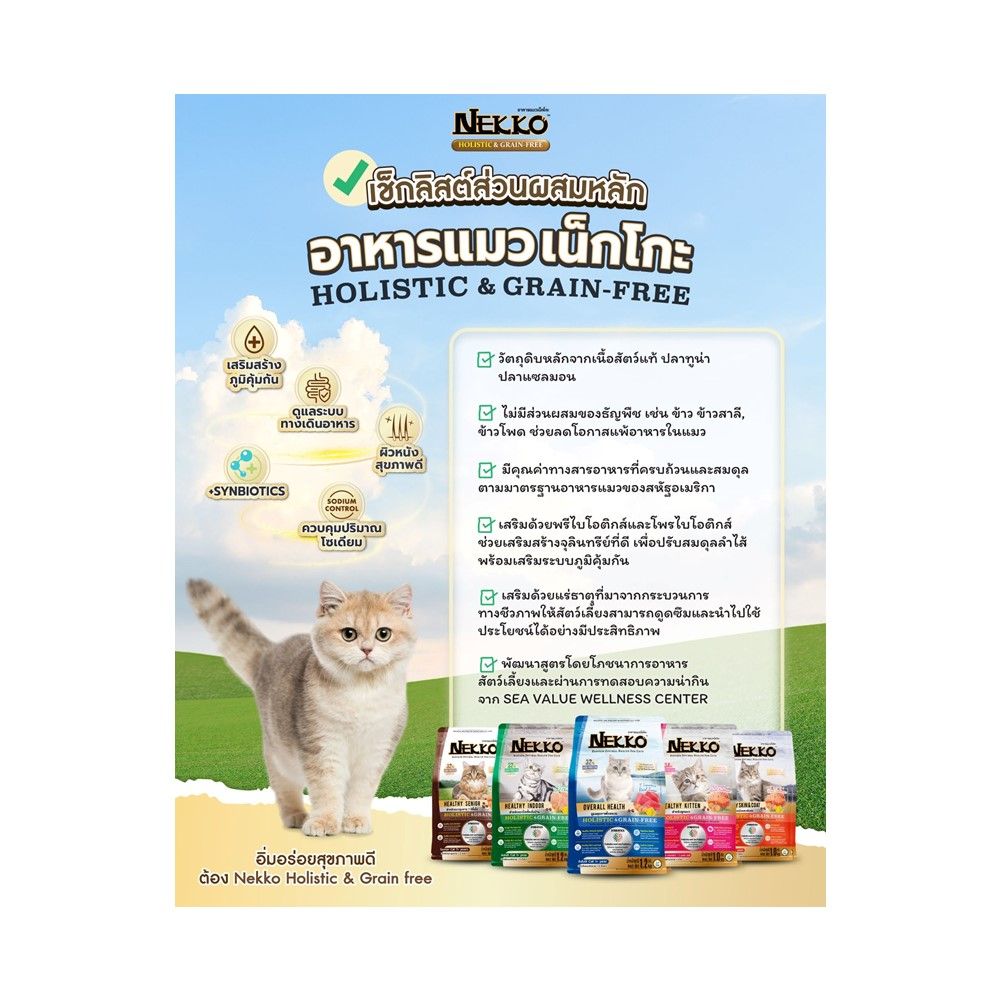 NEKKO CAT FOOD HEALTHY INDOOR 400 G.