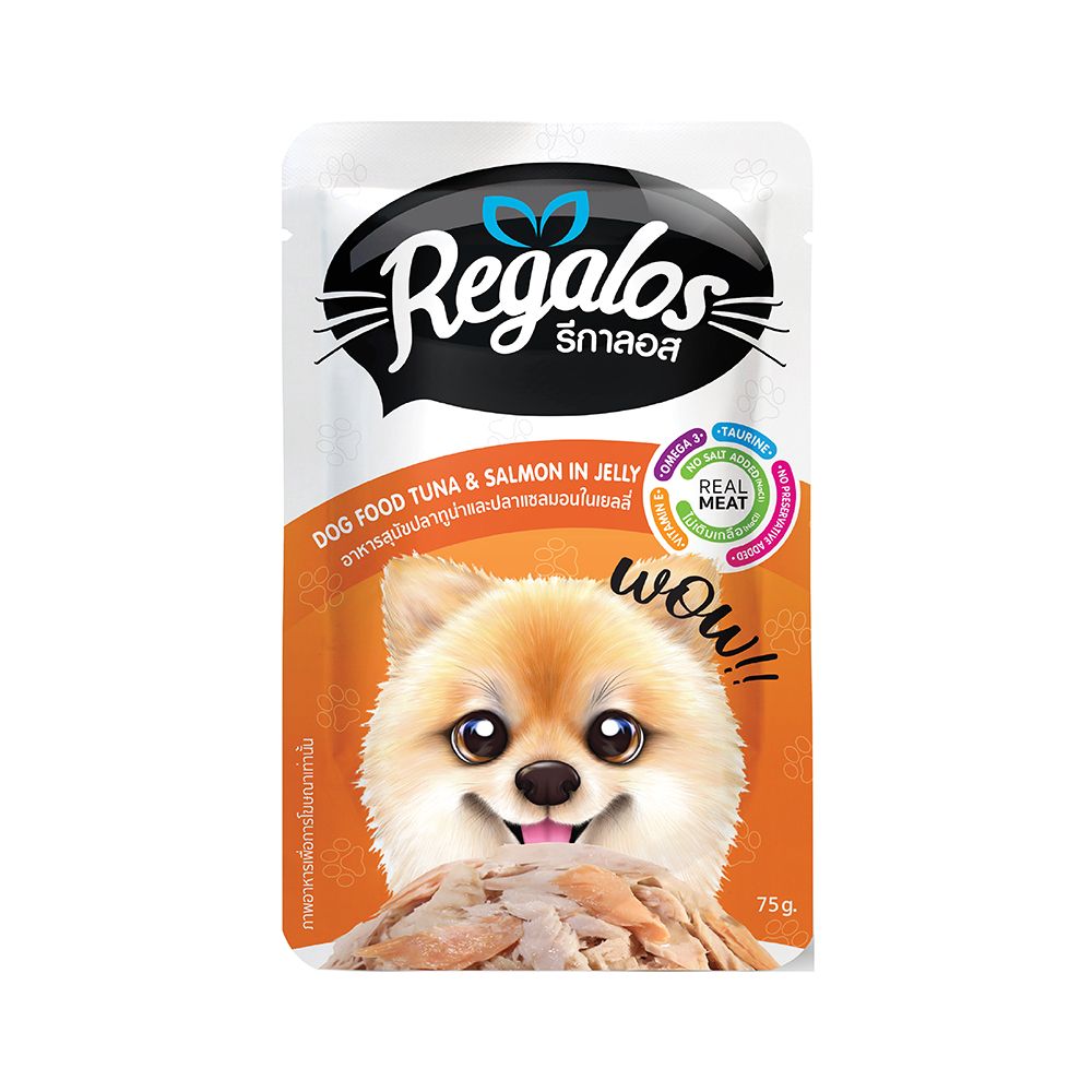 REGALOS DOG FOOD TUNA AND SALMON JELLY 75 G