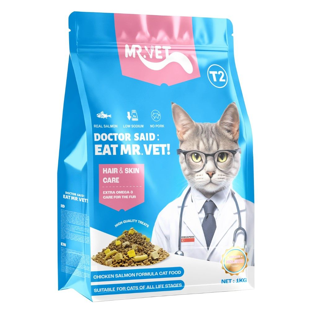 MR VET T2 CAT FOOD CHICKEN SALMON 1 KG