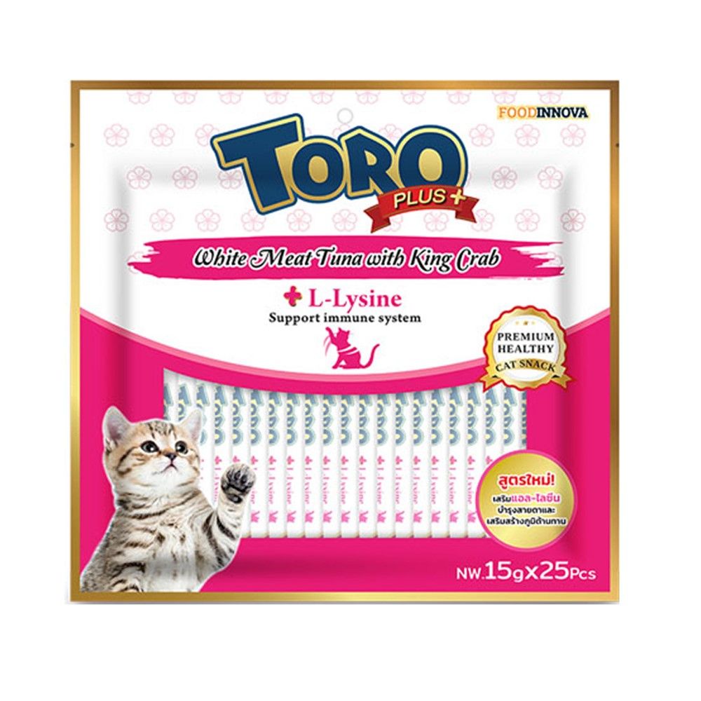 TORO PLUS L-LYSINE TUNA CRAB 15 G PACK 25
