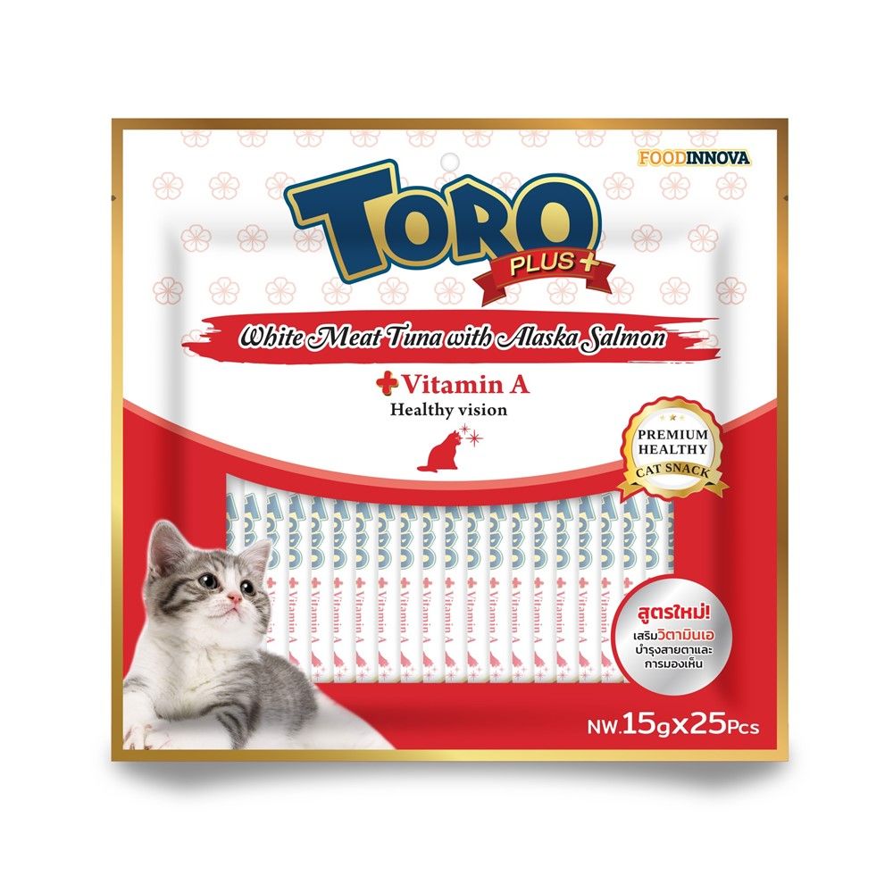 TORO PLUS VIT-A TUNA CRAB SALMON 15 G PACK 25