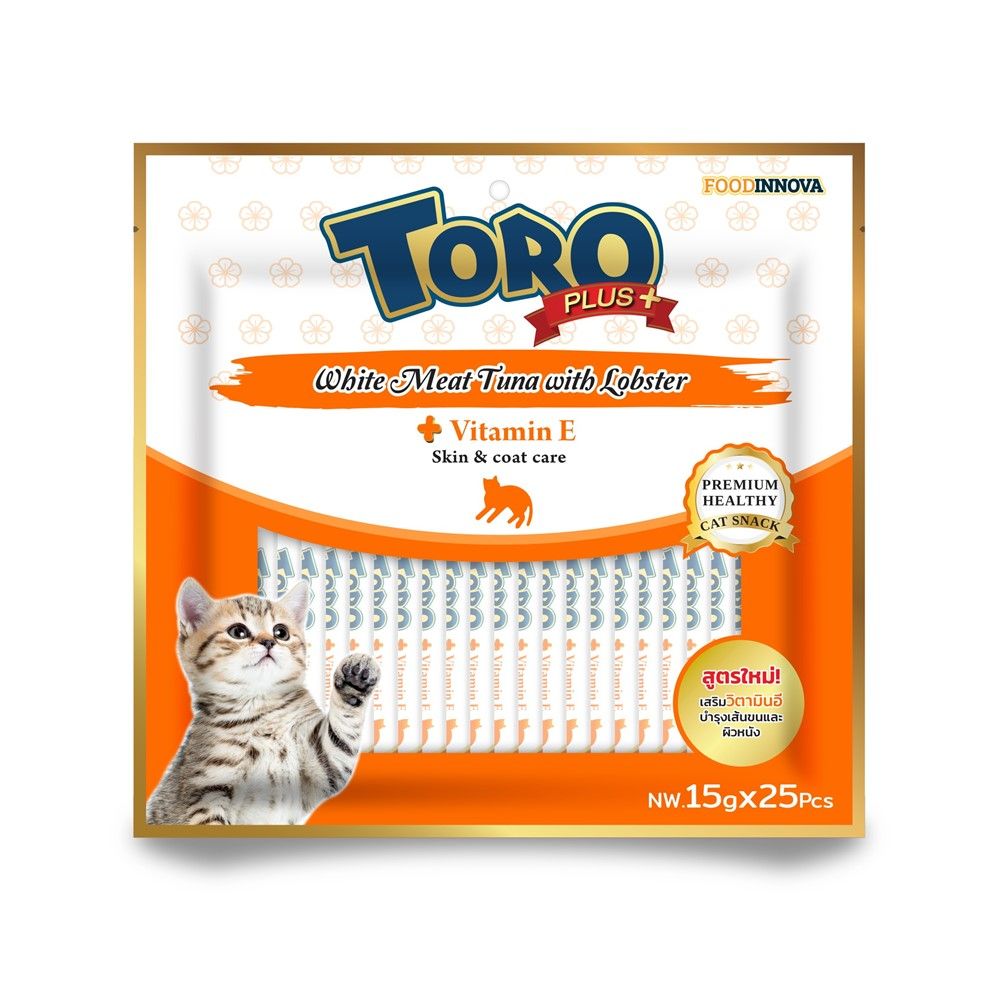 TORO PLUS VITAMIN E TUNA+LOBSTER 15 G PACK 25