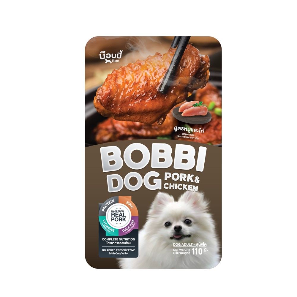 BOBBI DOG PORK AND CHICKEN 110 G