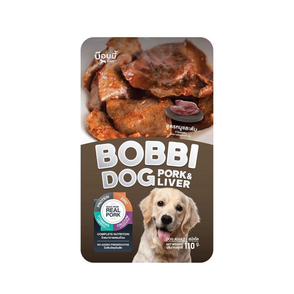 BOBBI DOG PORK AND LIVER 110 G