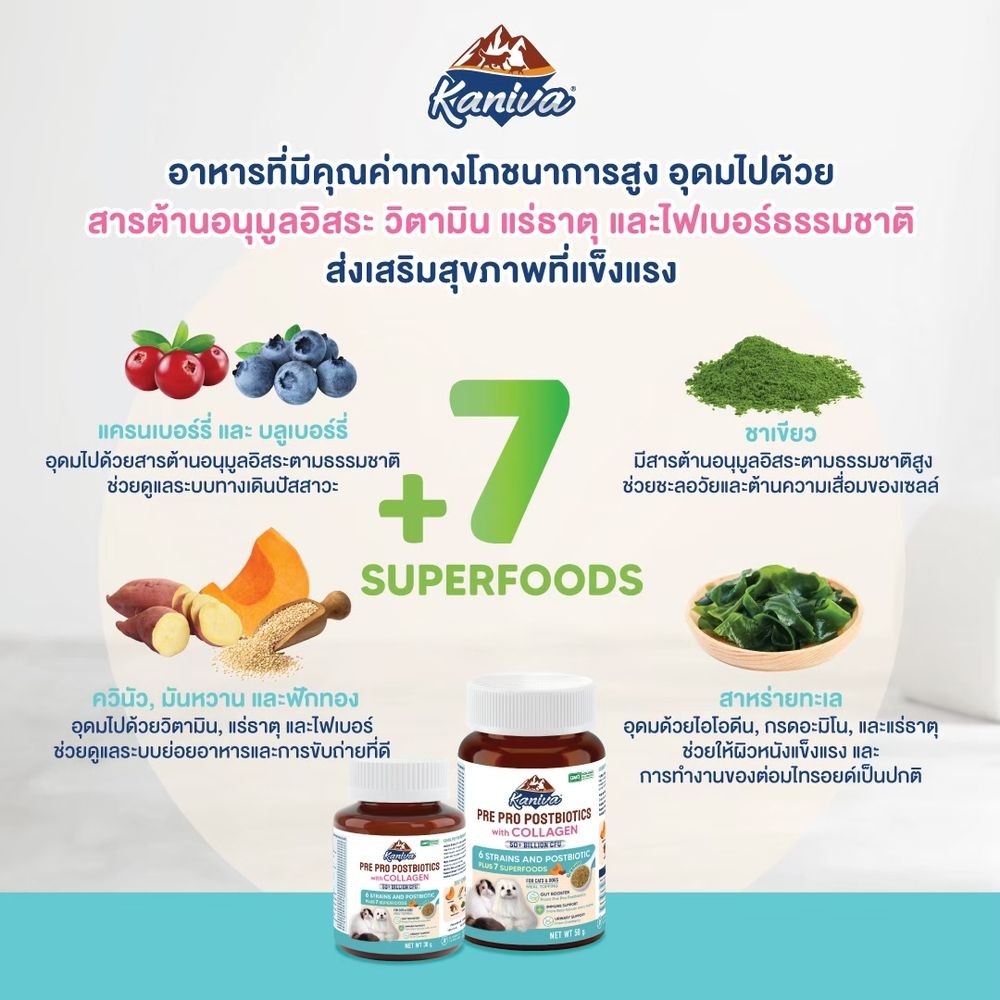 คานิว่า อาหารเสริมแมว ปรับสมดุลลำไส้ 30 กรัม