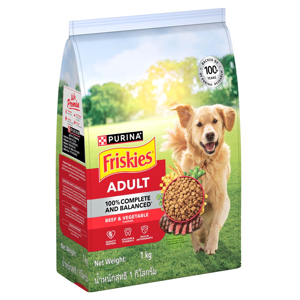 FRISKIES DOG DRY ADULT BEEF 1 KG