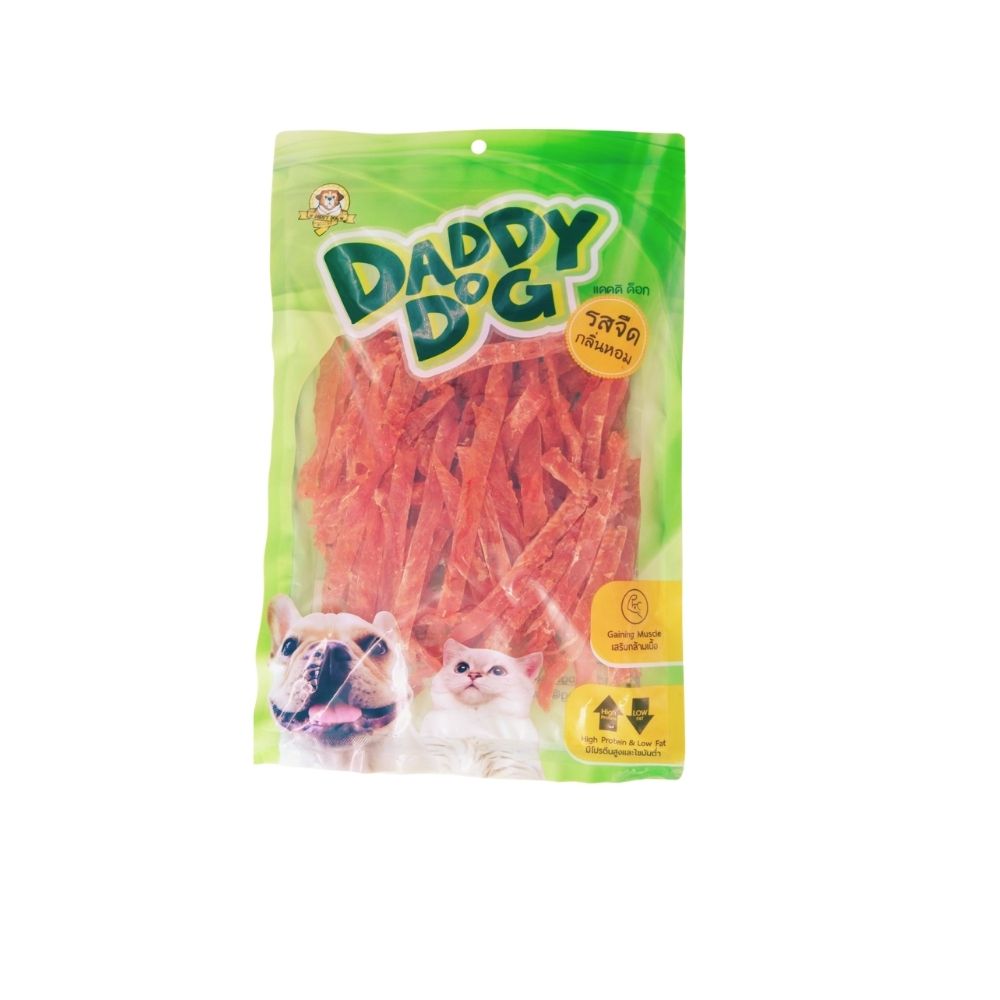 DADDY DOG DOG SNACK SOFT CHICKEN JERKY SLICE 300 G