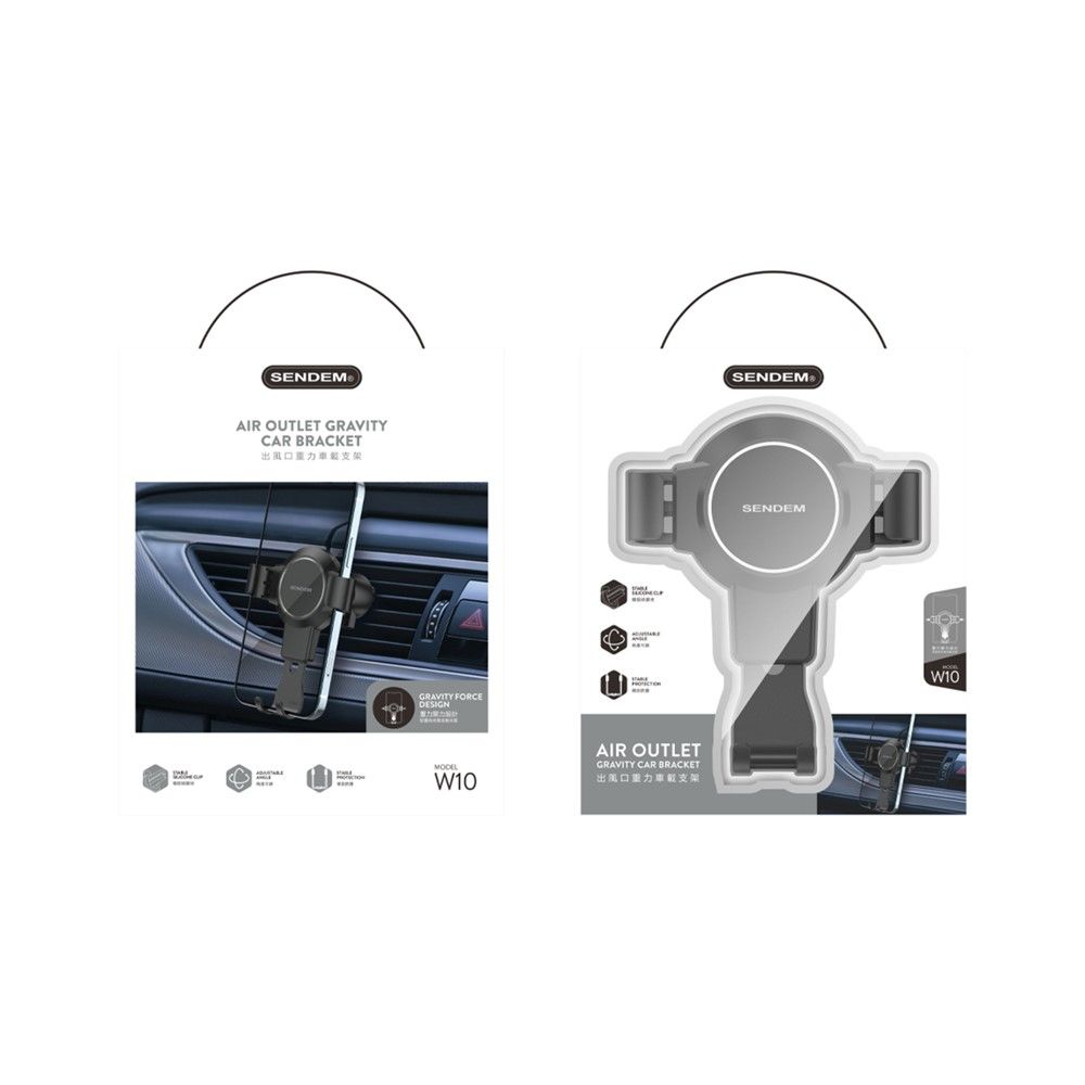 ขาจับโทรศัพท์ ยึดช่องแอร์สีดำ SDM-W10