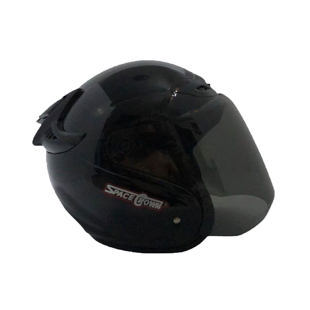 SPACECROWNหมวกเต็มใบรุ่นKNIGHTสีดำ