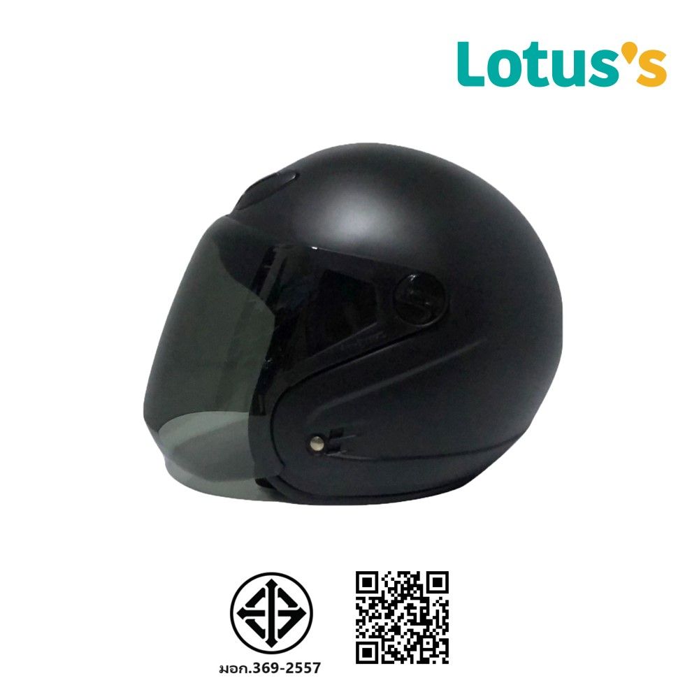 SPACE CROWNหมวกเต็มใบรุ่นEX สีดำด้าน