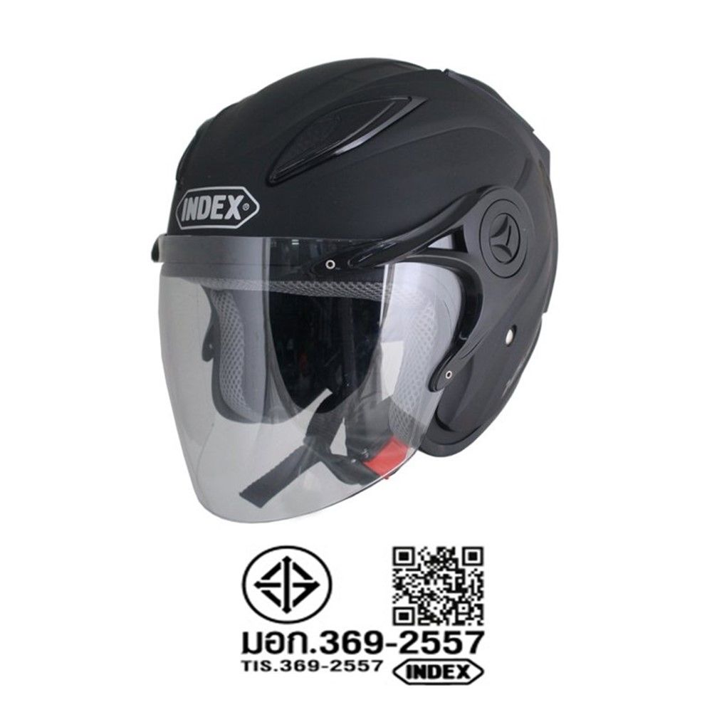 อินเด็กซ์ หมวกเต็มใบไททัน6 ดำ/ดำด้าน ไซส์ M