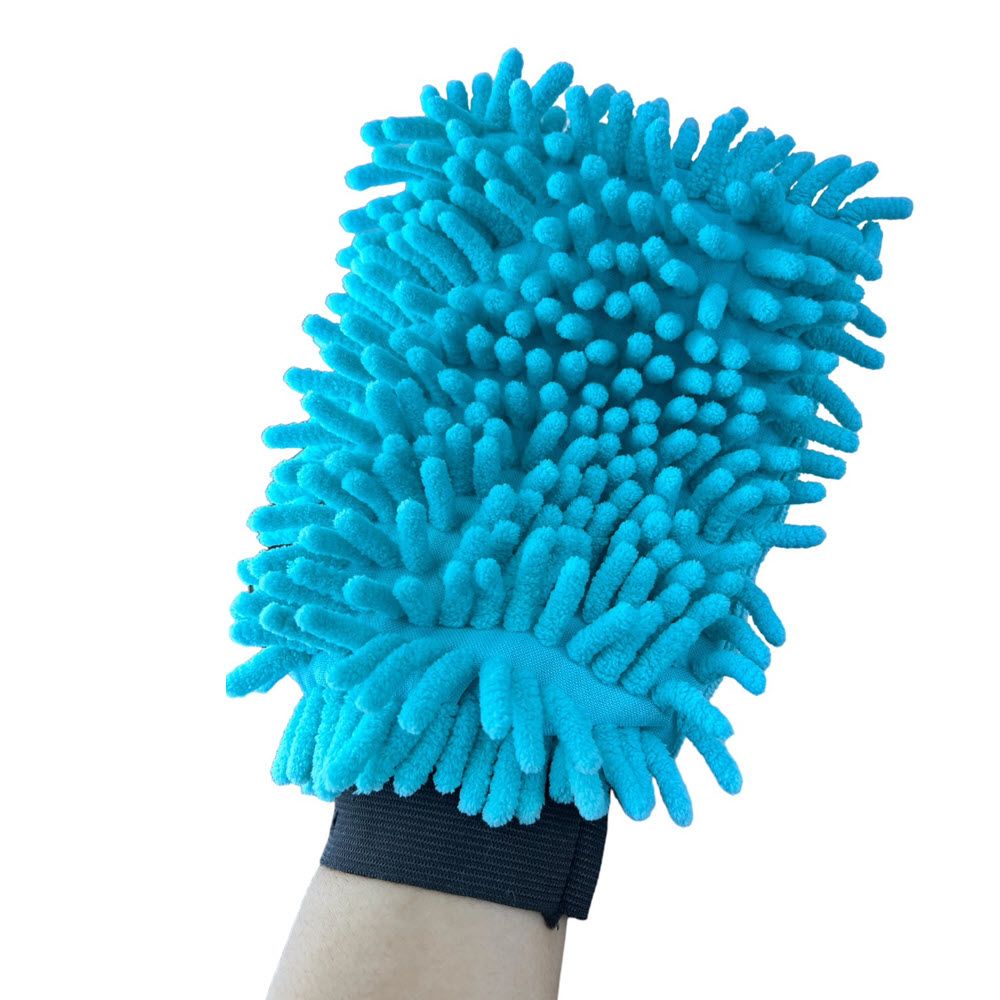 ถุงมือล้างรถไมโครไฟเบอร์ 2IN1 22X13 ซม.