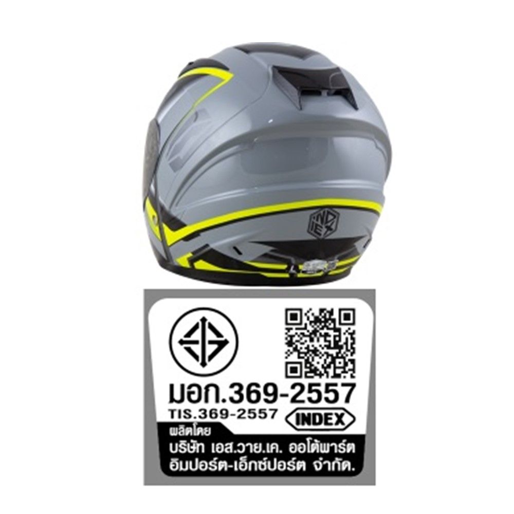 INDEX หมวก TITAN8 BT สีเทา SIZE XL