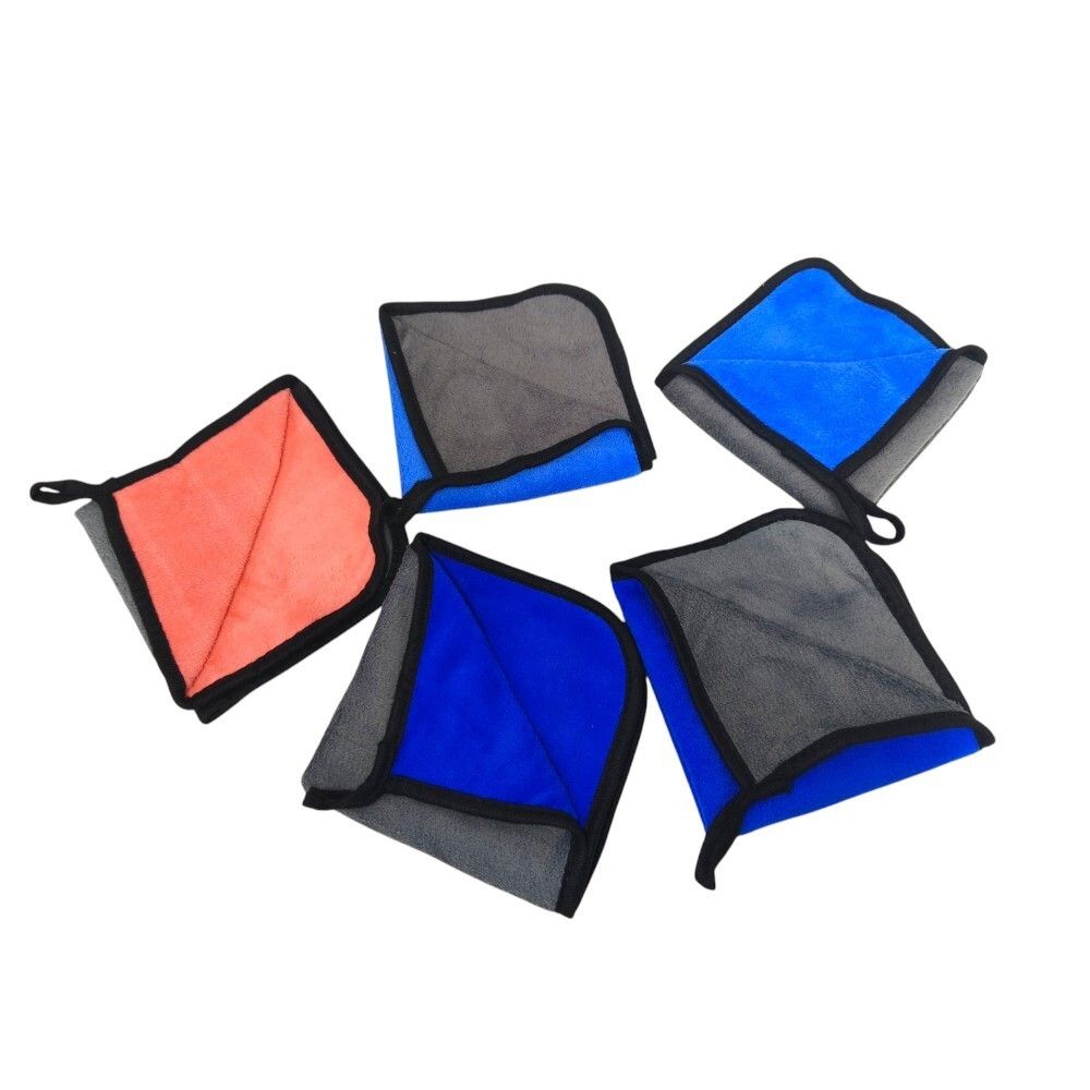 CLAASE ผ้าเช็ดรถไมโครไฟเบอร์ 30 X 30 ซม. แพ็ค5 (คละแบบ)