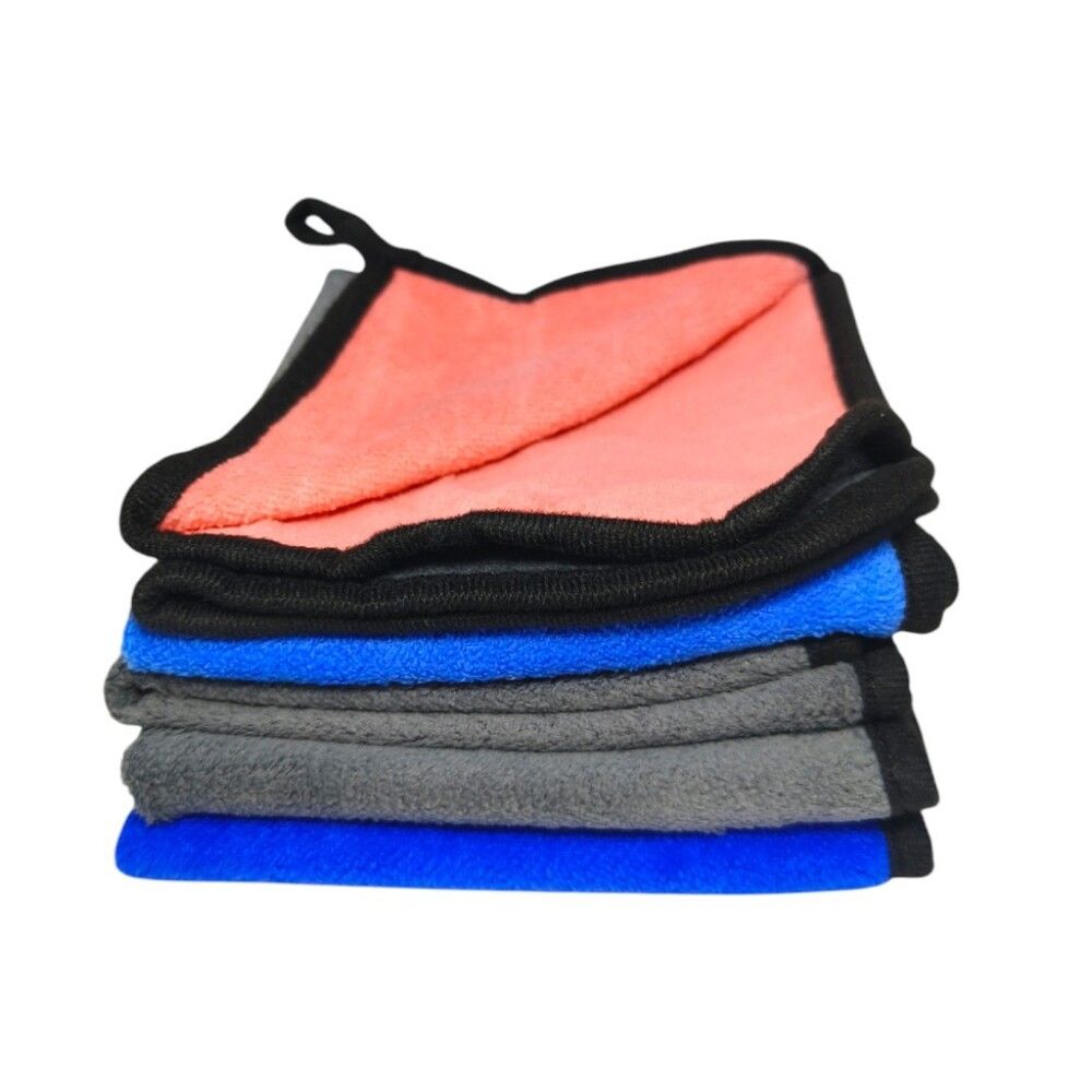 CLAASE ผ้าเช็ดรถไมโครไฟเบอร์ 30 X 30 ซม. แพ็ค5 (คละแบบ)