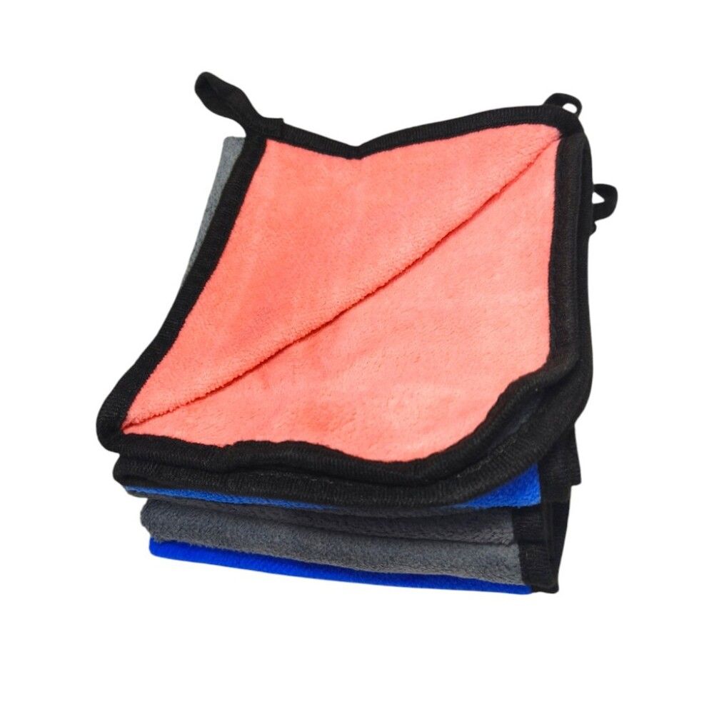 CLAASE ผ้าเช็ดรถไมโครไฟเบอร์ 30 X 30 ซม. แพ็ค5 (คละแบบ)