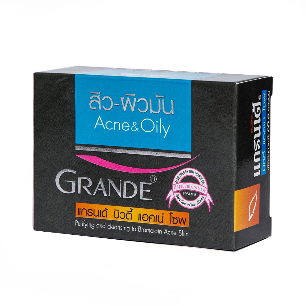 แกรนเด้สบู่สมุนไพรทะเลขจัดสิวจุดดำ100