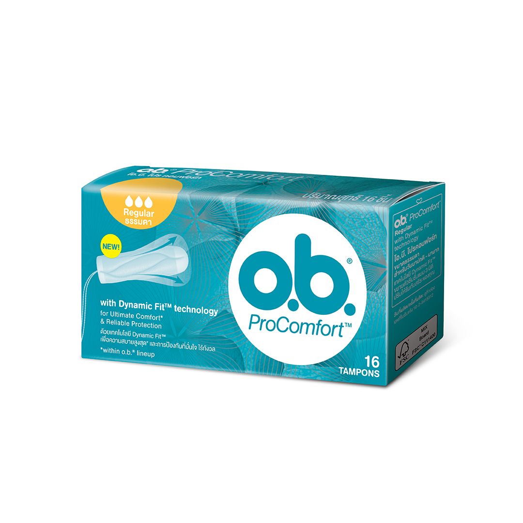 โอบีผ้าอนามัยแบบสอดขนาดธรรมดา 16ชิ้น
