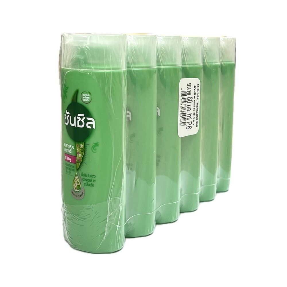 ซันซิลแชมพู เฮลธีเออร์ลอง เขียว 60มล แพ็ค 6
