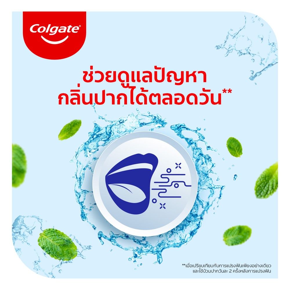คอลเกตพลักซ์น้ำยาบ้วนปากเปปเปอมินต์100มล