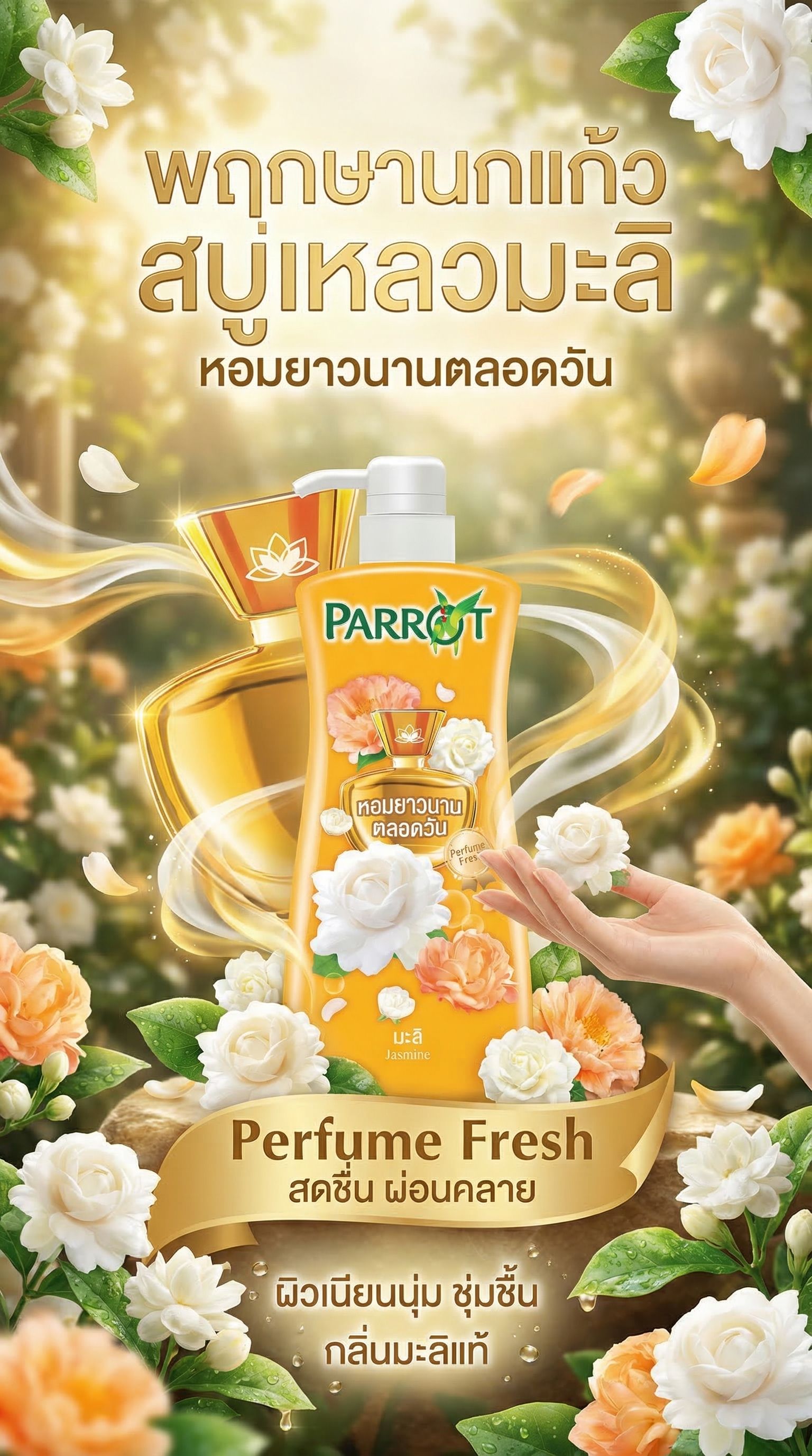 PARROT BOTANICALS JASMINE 500 ML.YELLOW