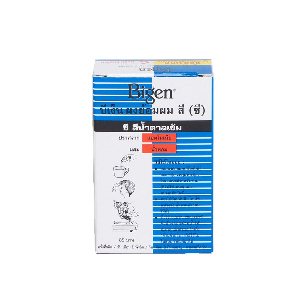 บีเง็นผงย้อมผม C สีน้ำตาลเข้ม 6 กรัม