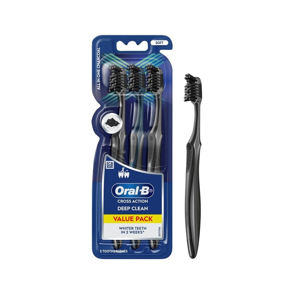 ORAL-B CHARCOAL WHITE PACK 3