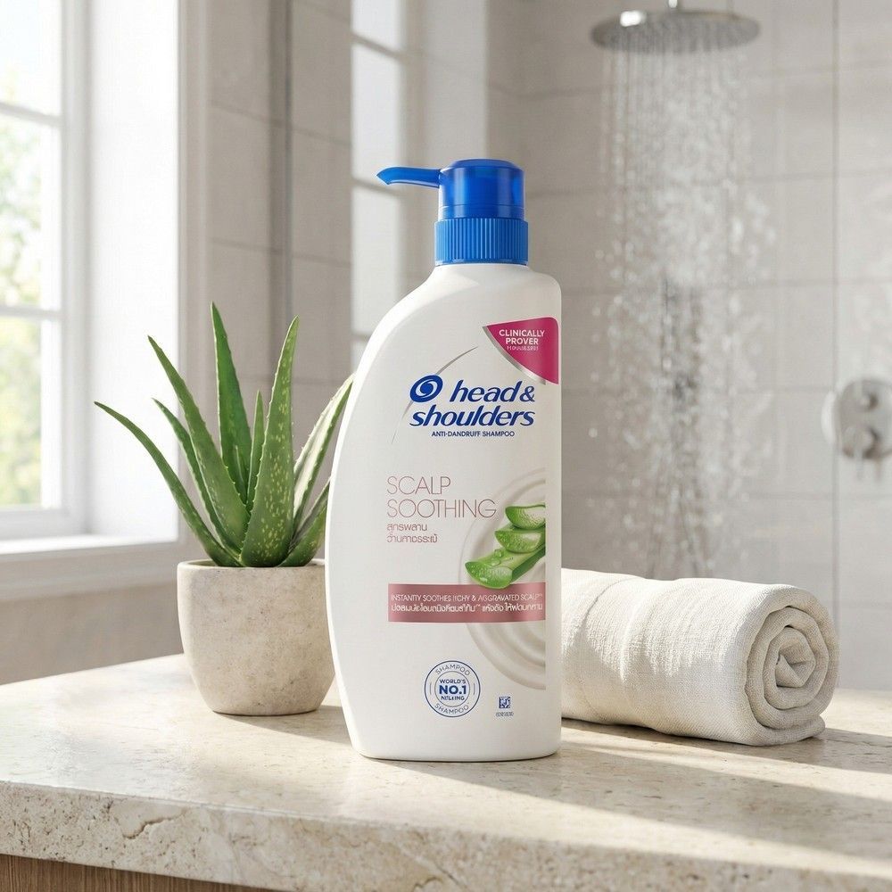 HEAD AND SHOULDERS แชมพู สูตรผสานว่านหางจระเข้ 370 มล.