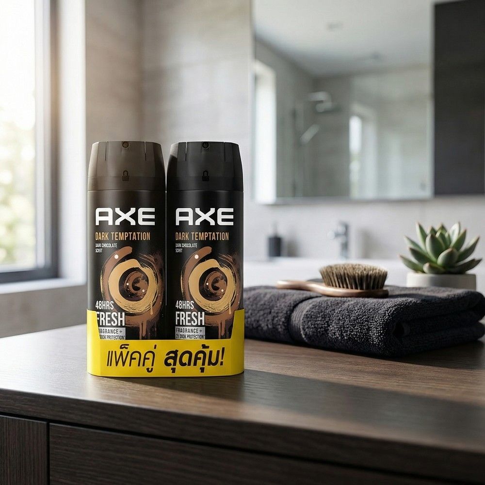 AXE SPRAY DARK TEMPT135ML.TWINPACK