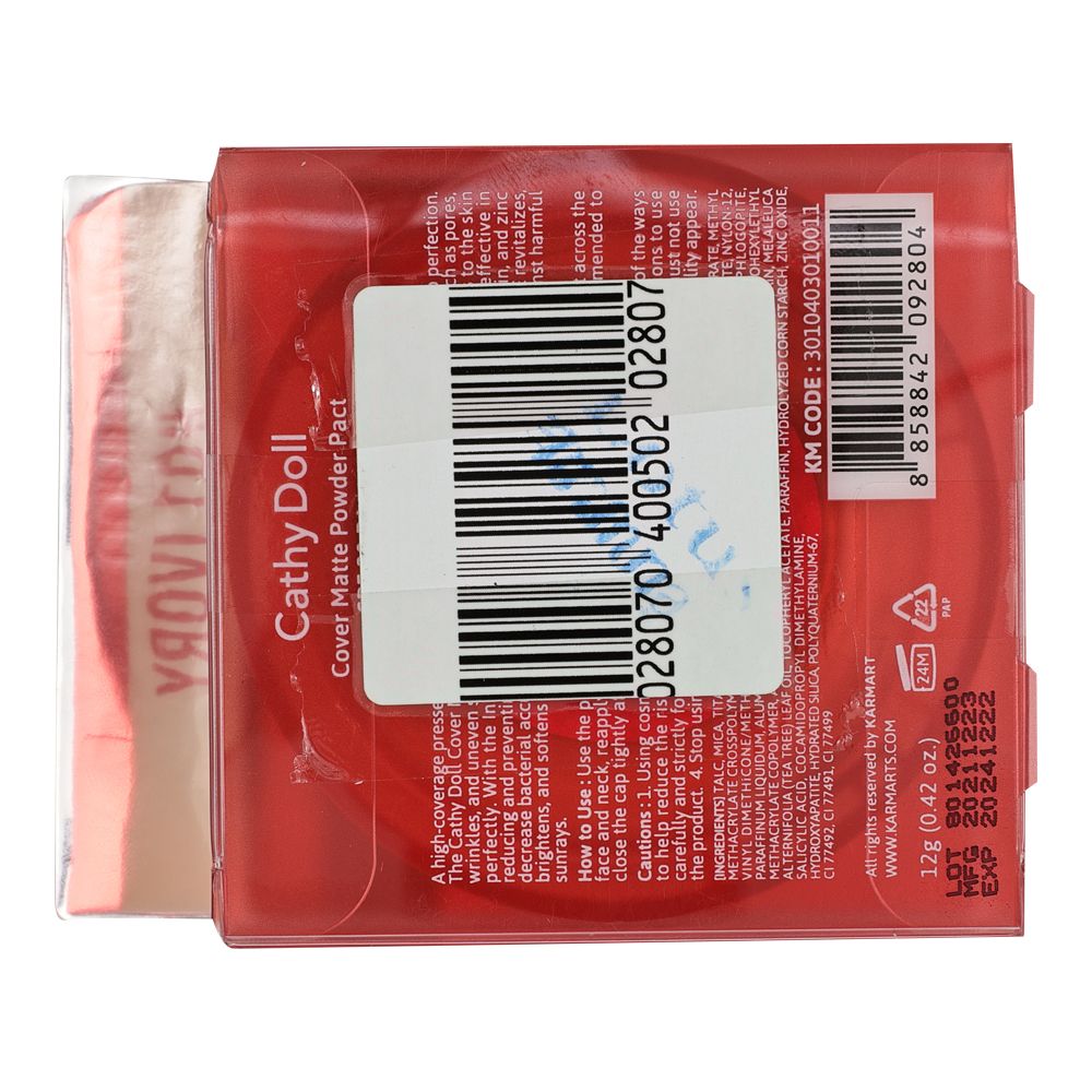 CATHY DOLL COVER POWDER PACT 12G.#1