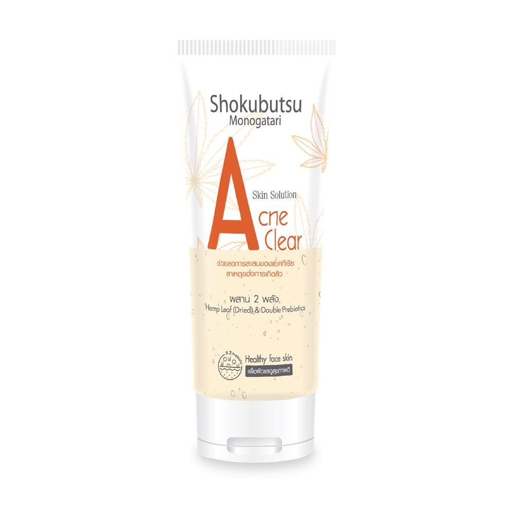 SHOKUBUTSU FACIAL GEL CLEANSER ACNE CLEAR
