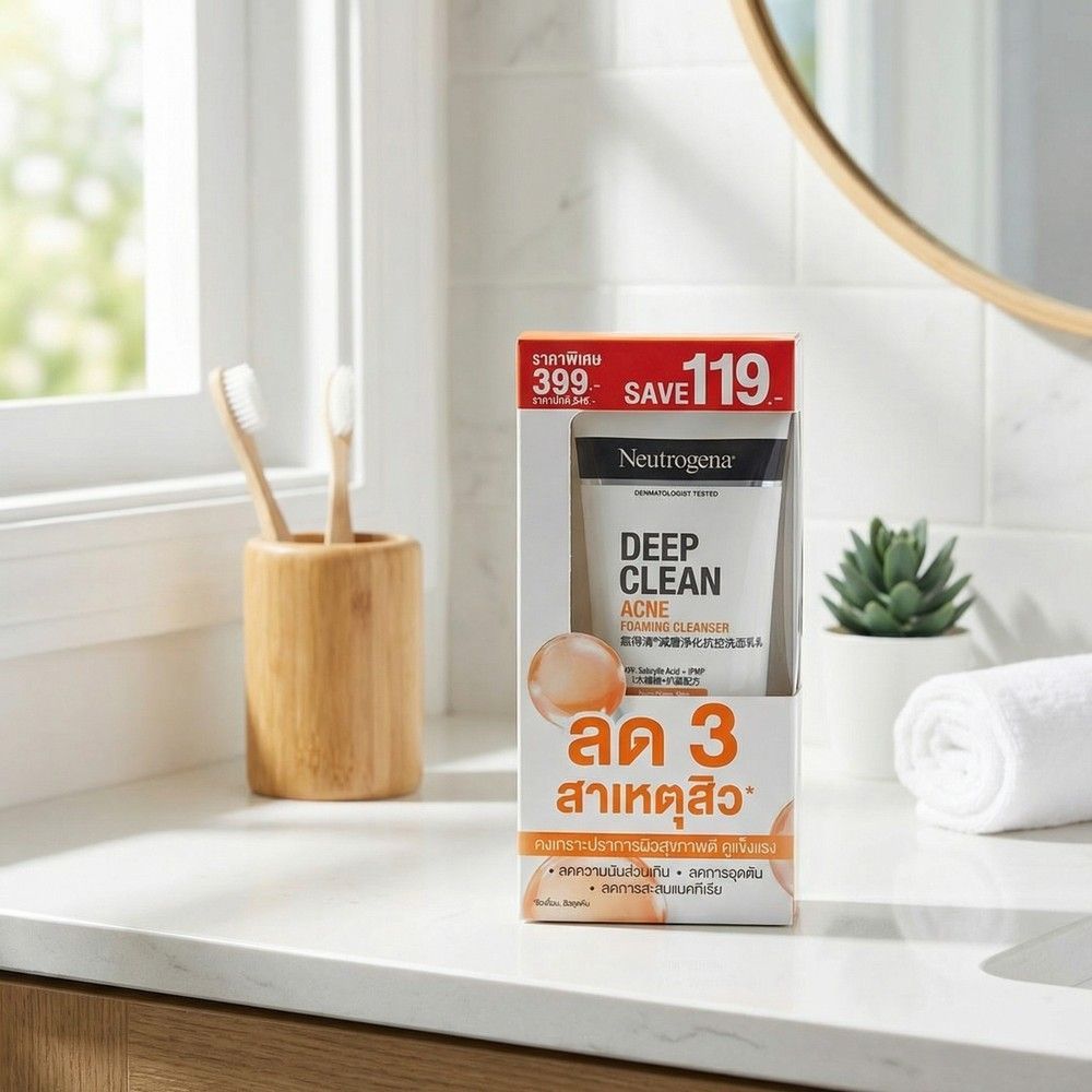 นูโทรจีนาดีพคลีนแอคเน่โฟมคลีนเซอร์150กX2