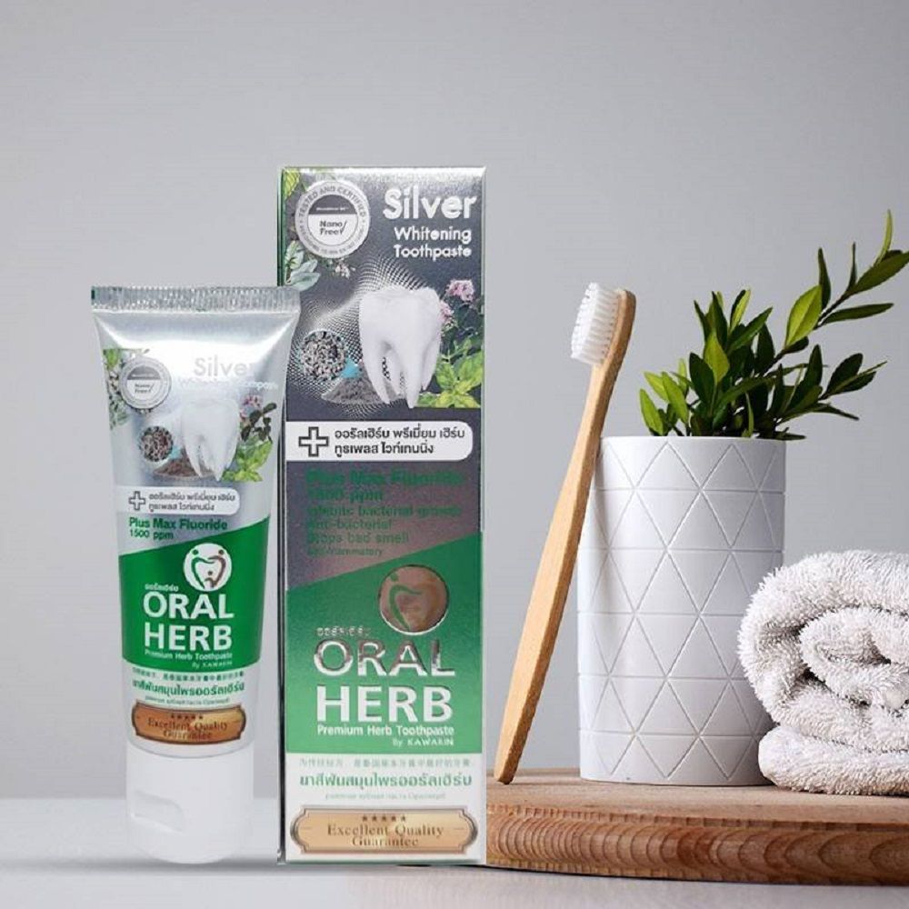 ออรัลเฮิร์บยาสีฟันสมุนไพรไวท์เทนนิ่ง 50ก.