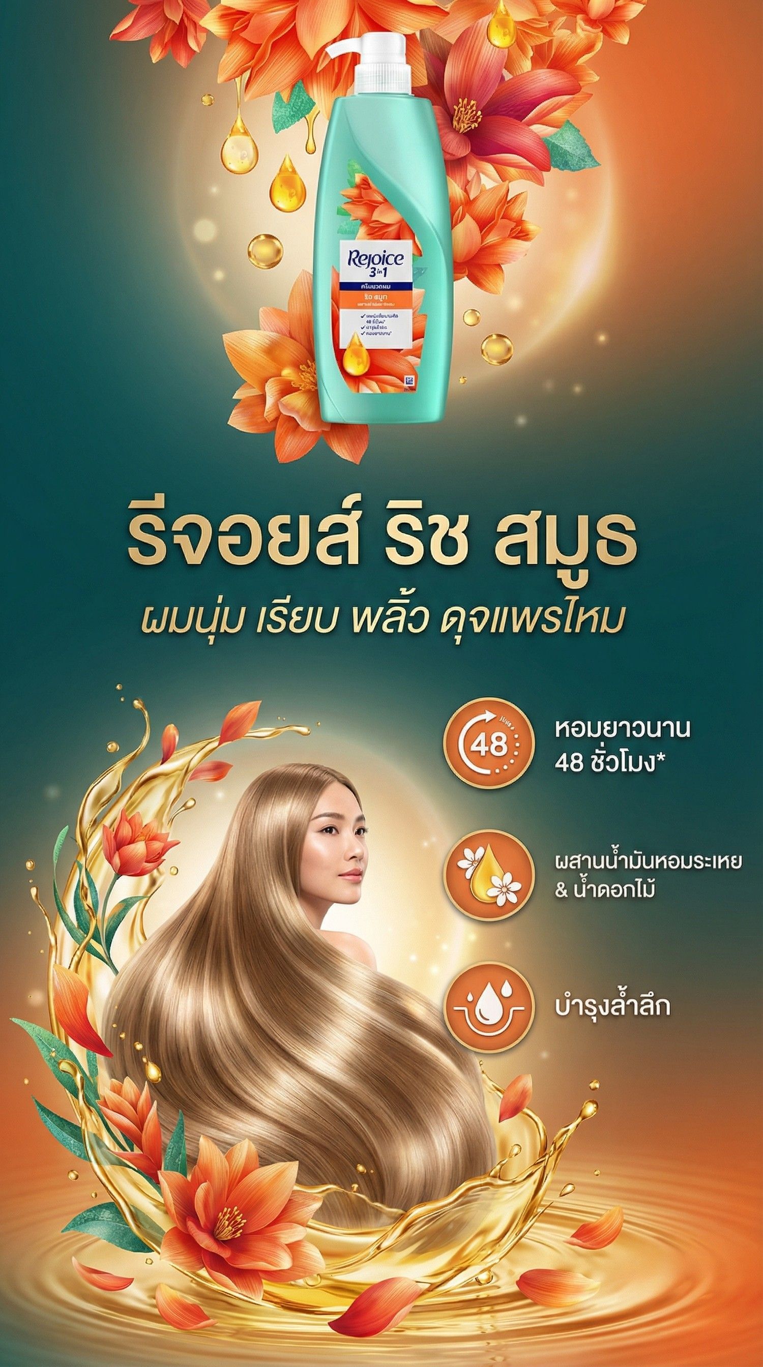 รีจอยส์ ครีมนวด ริช สมูท 325 มล.