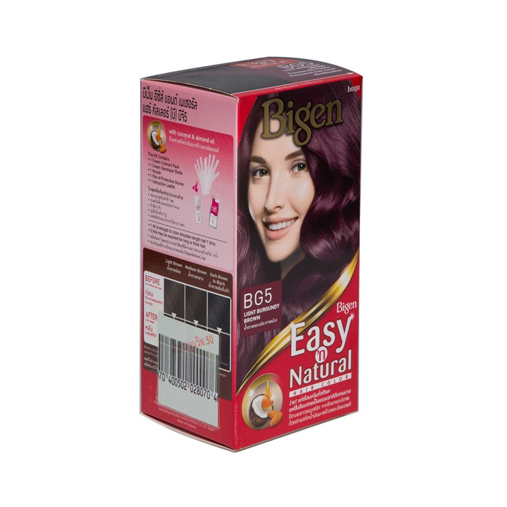 BIGEN EASY NATURAL LIGHT BURGUNDY BROWN