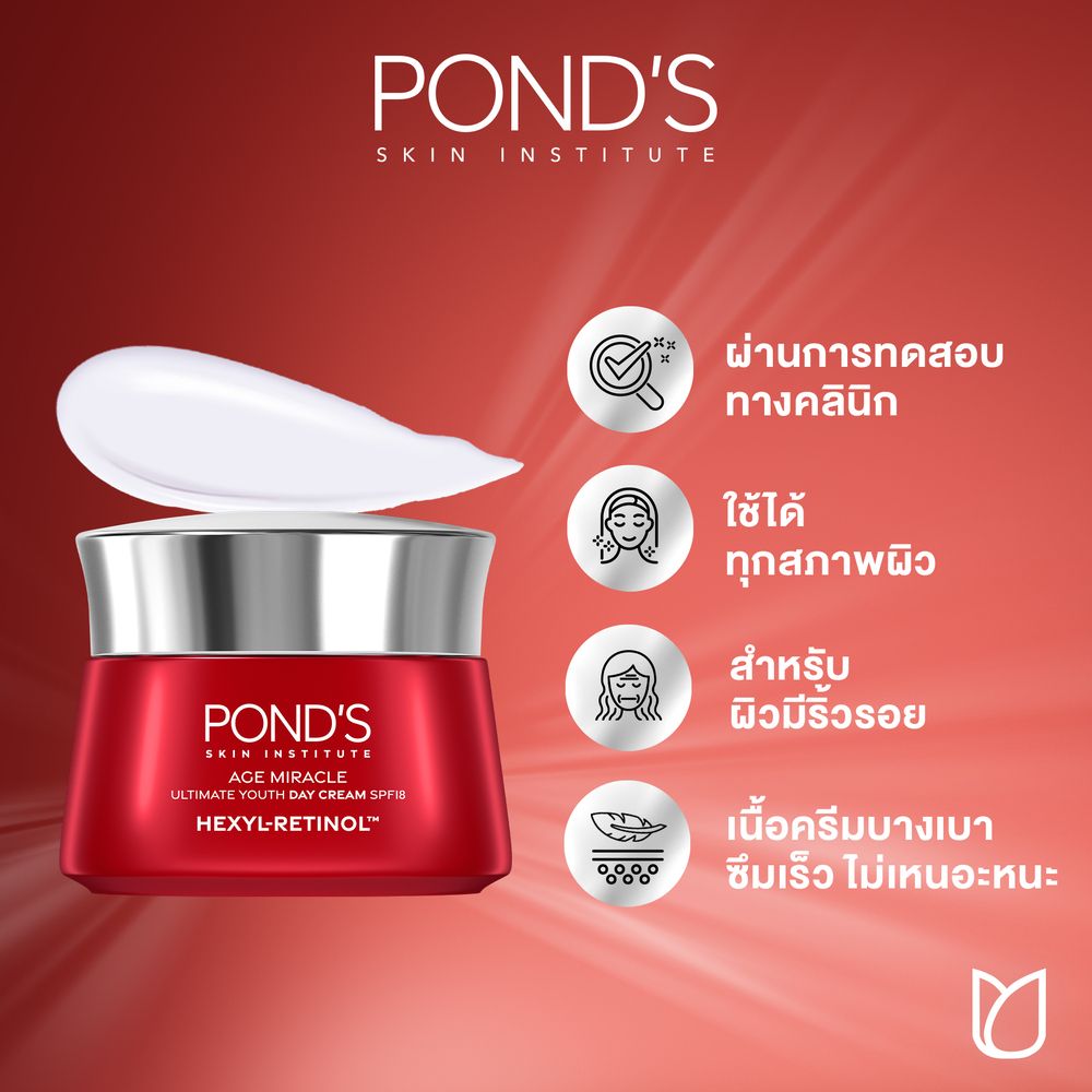 พอนด์ส เอจมิราเคิลยูธเดย์ครีม 45กรัม