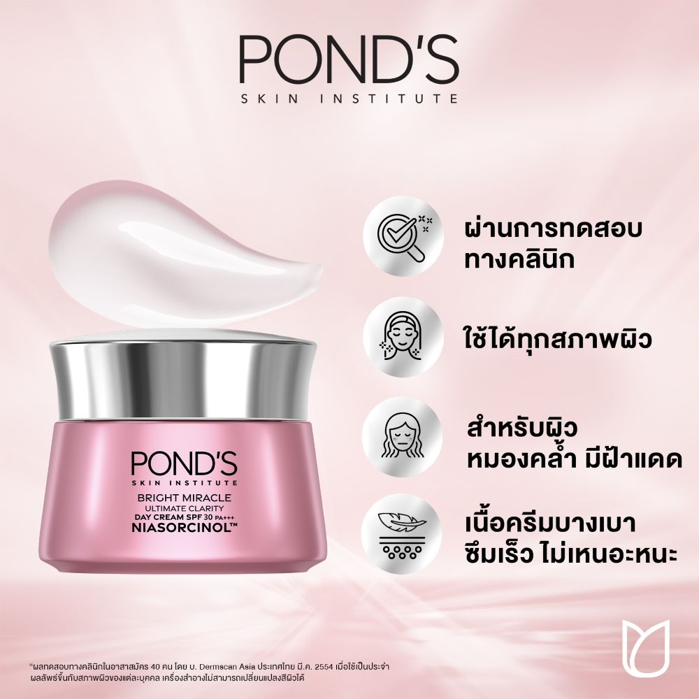 พอนด์ส ไบรท์มิราเคิลครีม SPF30 45กรัม