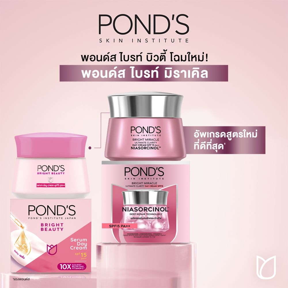 พอนด์ส ไบรท์มิราเคิลครีม SPF15 45กรัม