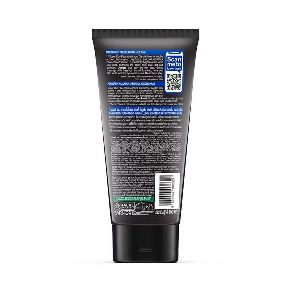 การ์นิเย่เมน เพาเวอร์ไวท์ดูโอโฟม 150 มล.