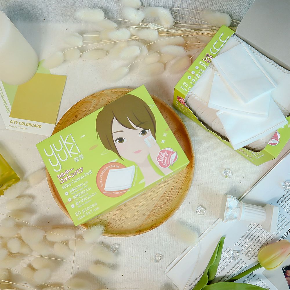 YUKIYUKI SILKY COTTON PUFF 80PCS