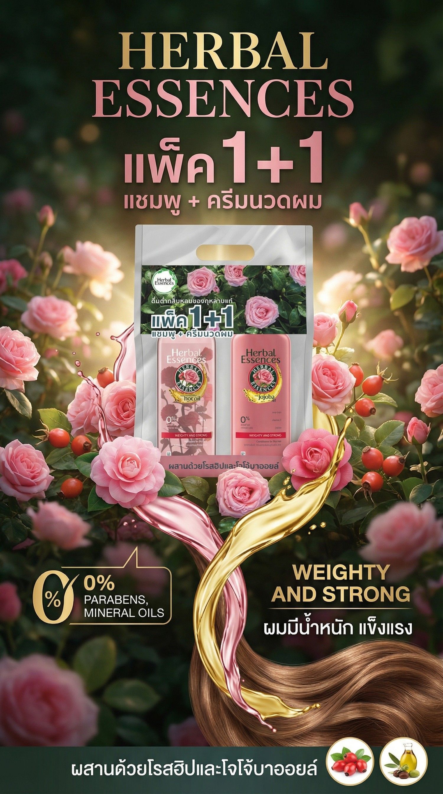 เฮอร์บัล เอสเช้นส์แชมพู 400มล+คอนดิชันเนอร์ 400มล
