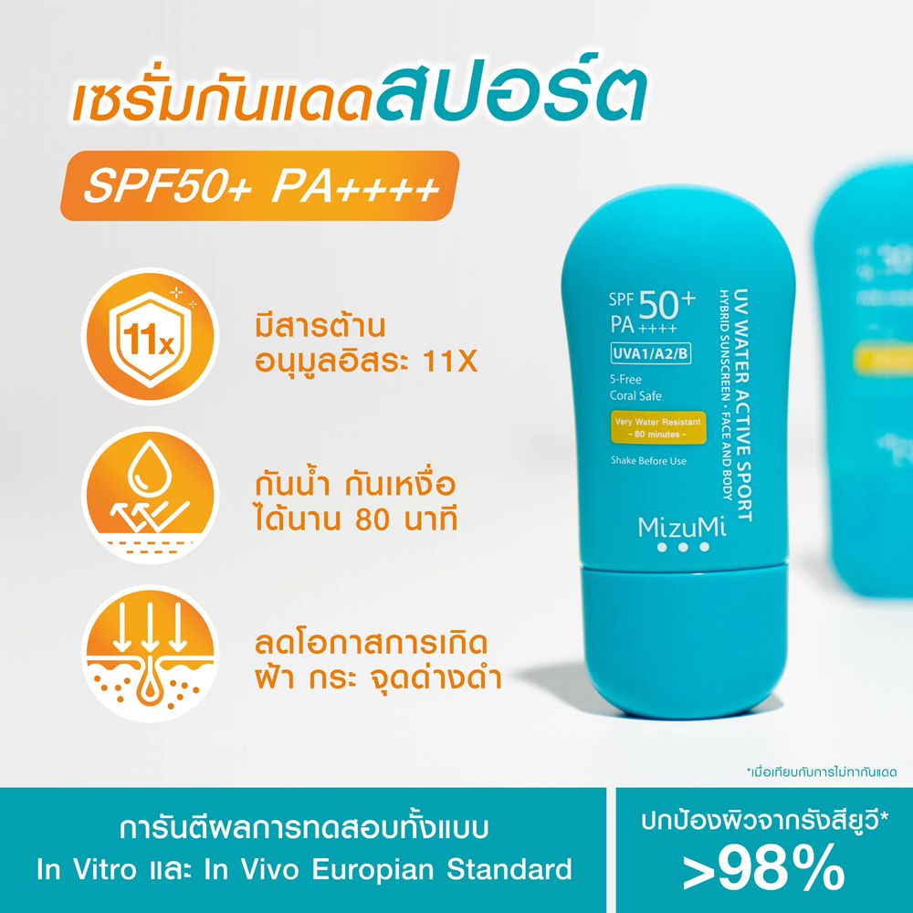 มิซึมิ ยูวี วอเตอร์ แอคทีฟ สปอร์ต 40กรัม
