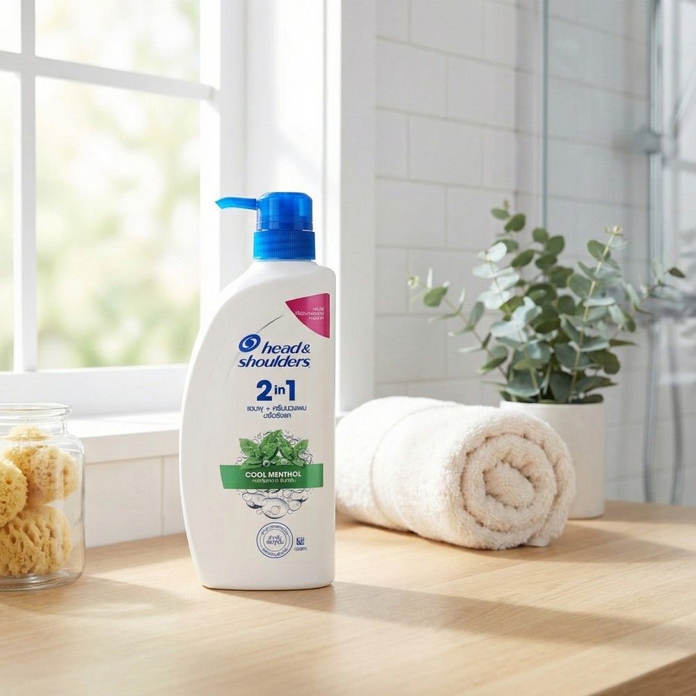 HEAD AND SHOULDERS 2IN1 SHAMPOO COOL MENTHOL 370 ML.