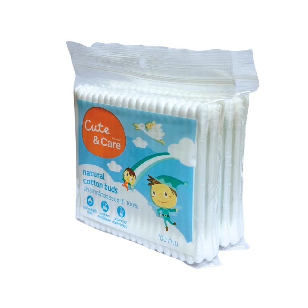 CUTE AND CARE COTTON BUDS 100 PCS. X2
